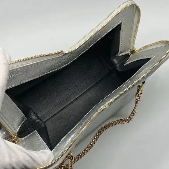 Mansur Gavriel Mini M Frame Leather Crossbody Bag - Picture 7 of 10